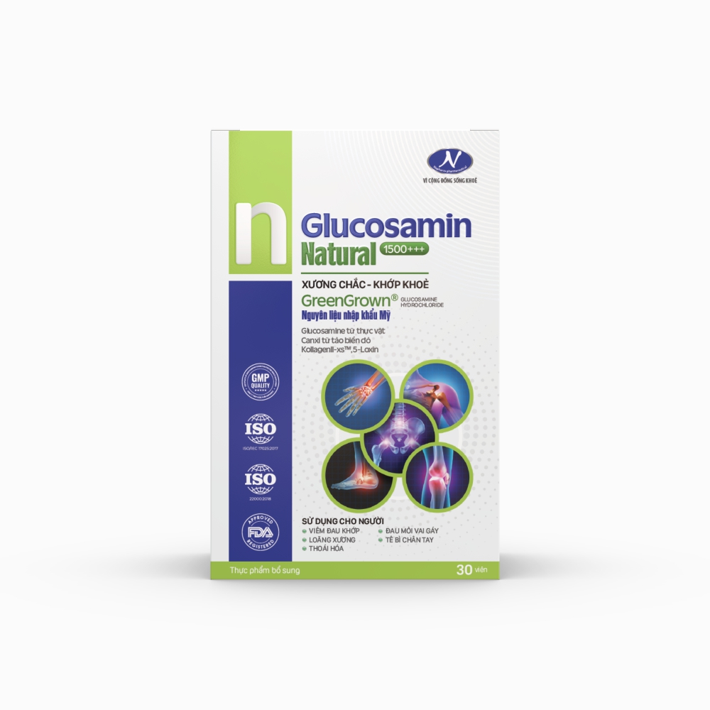 Xương chắc, khớp khỏe Glucosamin Natural 1500+++